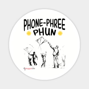 Phone Phree Phun Kite Park Outdoors Magnet